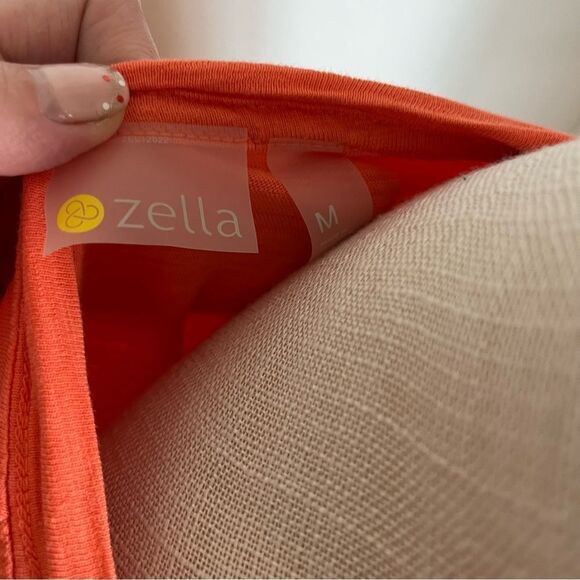Zella Orange Top Size Medium - Picture 6 of 7